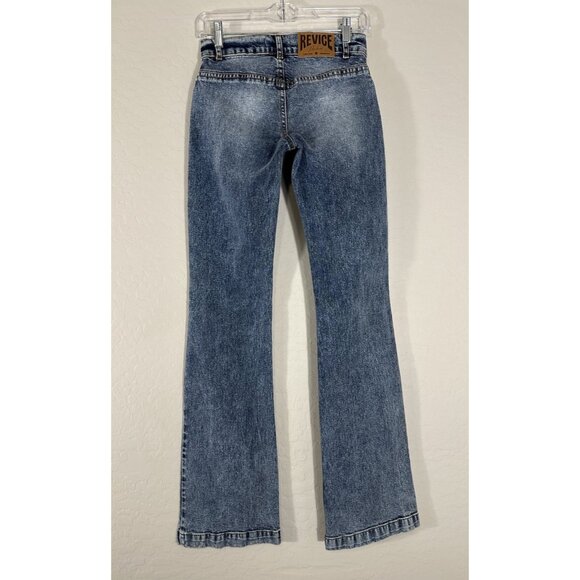 Revive Denim Flare Saddleback Jeans Size 23 New With Tags - Picture 4 of 10